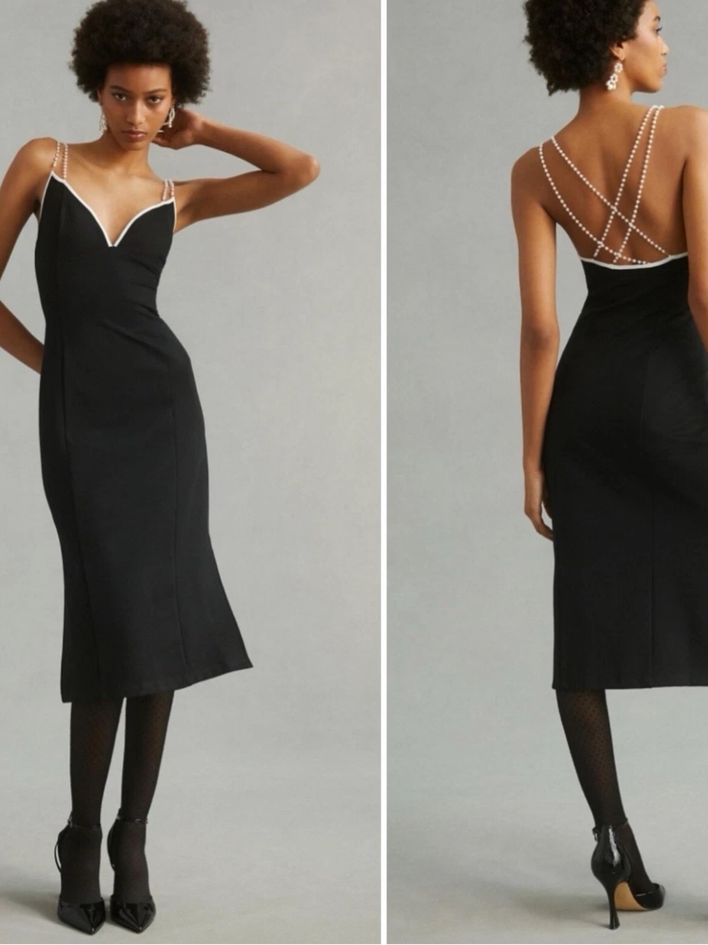 anthropologie maeve pearl dress L new